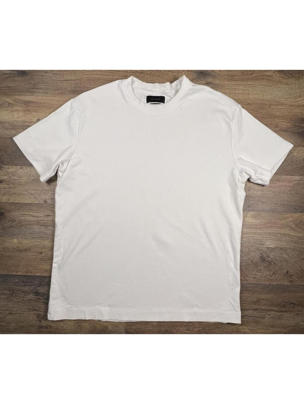 Porter & Ash Men’s Large Comfort Fit Crewneck T Shirt Tee S/S Gym Workout White